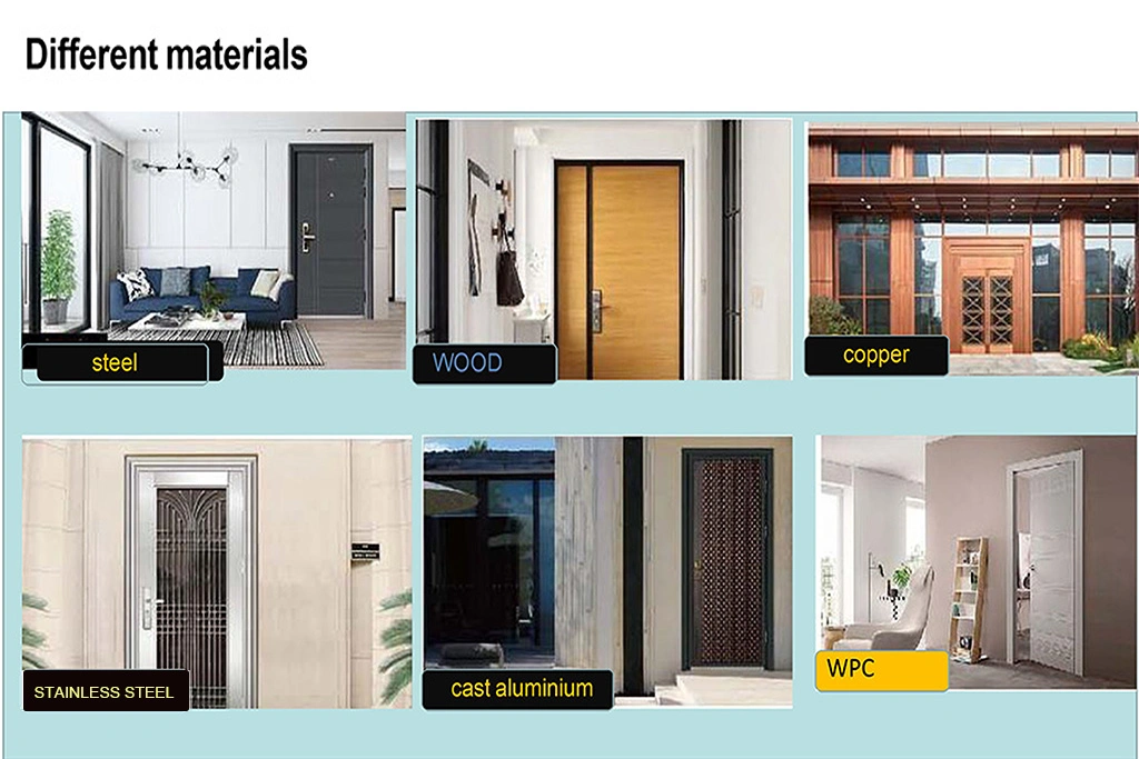 Composite Antirust Steel Metal Security Doors Reliable Safety Steel Door