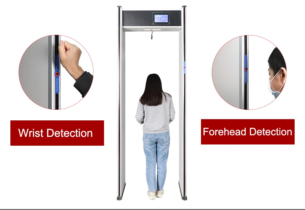 School Walk Through Non Contact Child Body Temperature Auto Scanner