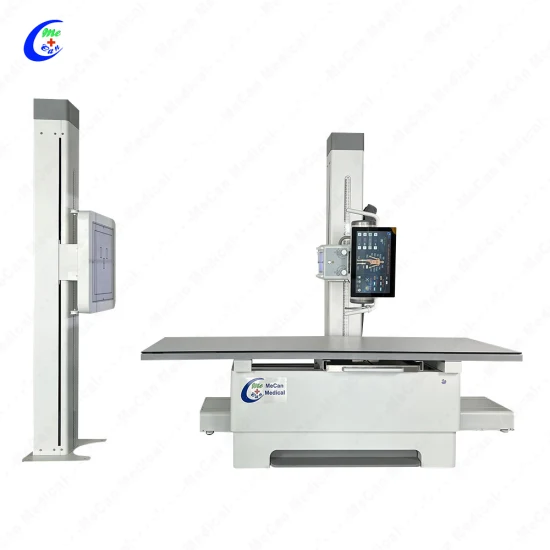 32kw 50kw Haute Fréquence 500mA Chest Dr Digital X-ray Medical Xray Table Xray Digital X Ray Machine Radiographie pour l'hôpital