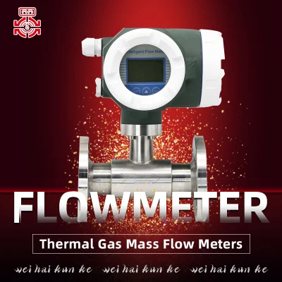 Débitmètre de méthane à gaz chaud enfichable intégré Instrument de détection de gaz mixte CH4 à affichage numérique anglais